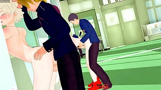 My Adventurer Academia Yaoi - Orgy in the matter of UA Deku&comma; Bakugou&comma; Todoroki and Kaminari Fucked by classmates - Anime Manga Asian Japanese Gay Porn